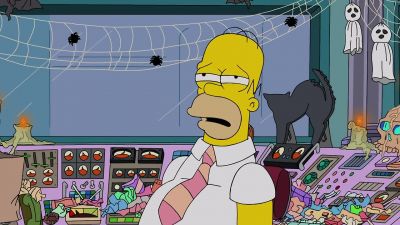 ‐(snoring) ‐(phone ringing) - The Simpsons