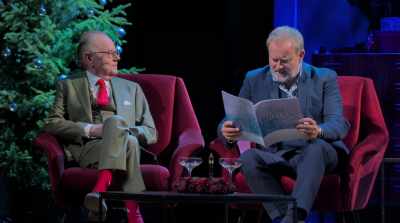 Snorting and spluttering
with a huff and a grunt, - Jack Whitehall: Christmas with my Father