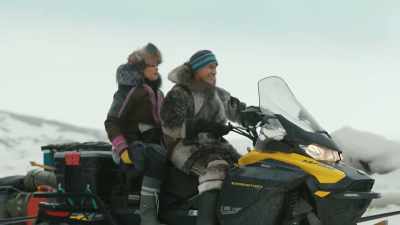 (snowmobiles rumble) - North of North