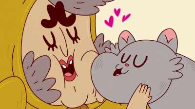 -Snuggles.
-[purring] - ThunderCats Roar