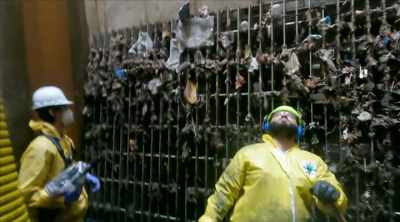 So a large build-up
of grit and sludge - Sewer Divers