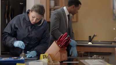 So, a stabbing,
with no murder weapon? - Crossword Mysteries: Proposing Murder