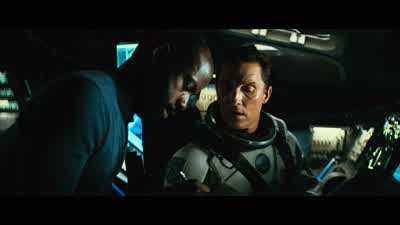 So a wormhole bends space like this,so you can take a shortcut through... - Interstellar