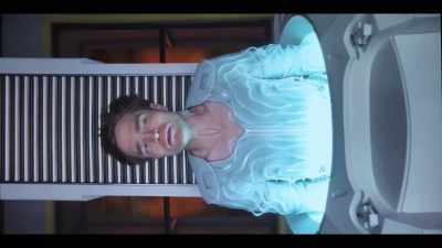 So,
after she does the body scan, - Mickey 17