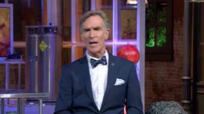 So, along this line we now join
our intrepid correspondent, Derek Muller, - Bill Nye Saves the World