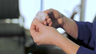 So, an example
of a non-woven application - Plastic Earth