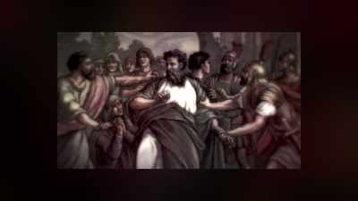 So at that moment when
he's about to be mobbed - Creating Christ