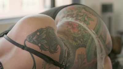 So my back piece was
something I started, - Stripped: Los Angeles