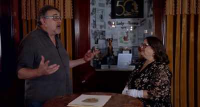 So, Becky, we're here
at the Carthay Circle restaurant, - Adventure Thru the Walt Disney Archives