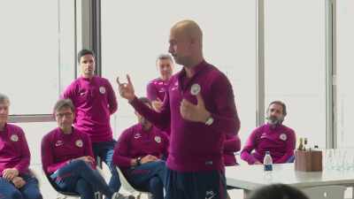 So big congratulations,
on being the champions. - All or Nothing: Manchester City