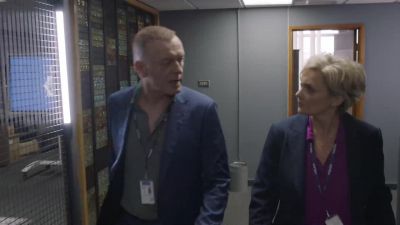 So, Billie's checking on Rodney McCoy's visits - London Kills