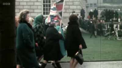 So "Brits out"... what? Does that...
Does that mean me? - Once Upon a Time in Northern Ireland