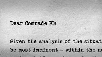So Castro writes
a letter to Russia - Mafia Spies
