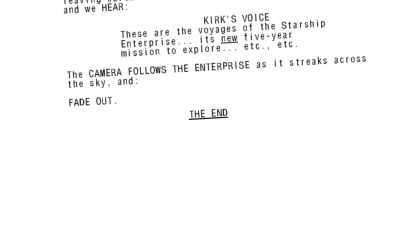 So he decided to draw - The Center Seat: 55 Years of Star Trek