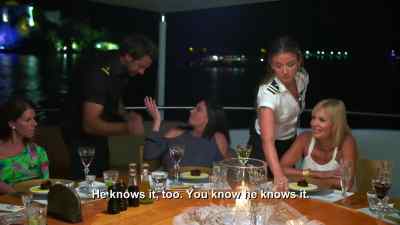 - So your dessert
this evening is - Below Deck Mediterranean