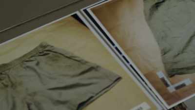 So, do you see how,
with the excess fabric turned down, - The Pembrokeshire Murders