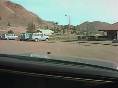 So, we drove off the main road,
turned around - Wild Wild Country