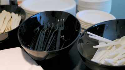 So, for example,
if you're a caterer - Plastic Earth