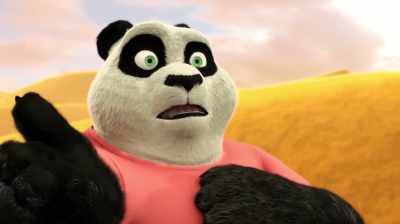So you expect me to believe
that the exact same time - Panda vs. Aliens
