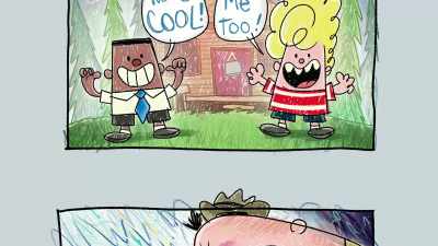 ♪ So George and Harold make comic books ♪ - The Epic Tales of Captain Underpants