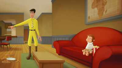 So, George is in Simiana
and I didn't break my monkey! - Curious George: Royal Monkey