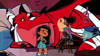 So glad I'm not
in fifth period science. - Marvel's Moon Girl and Devil Dinosaur