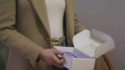 - So we got a package
from Gorjana, - Fake Famous