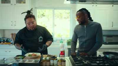 - So we got some tuna poke,
it's really light salad, - Wake & Bake with Dom Brown