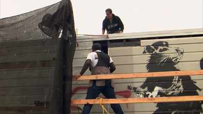 So, we have to pry it,
get each piece loose, - Saving Banksy