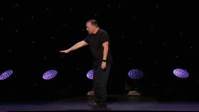 So he was little...
So he was head-height to my balls, - Ricky Gervais: SuperNature
