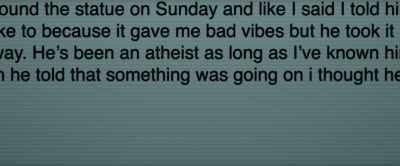 So when he told me that
something was going on, - The Unbinding