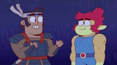 So here we are,
both with our cool swords - ThunderCats Roar