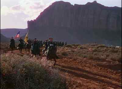 So, here they are,
the dog-faced soldiers, the regulars, - She Wore a Yellow Ribbon