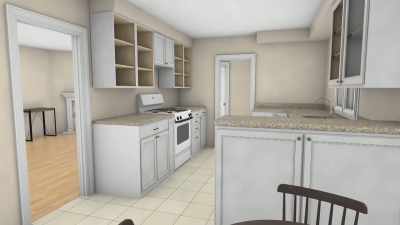 So, here's what I see
for this kitchen. - Help! I Wrecked My House