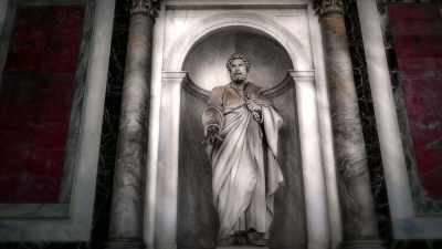 So he's having arguments with the apostles, - Creating Christ