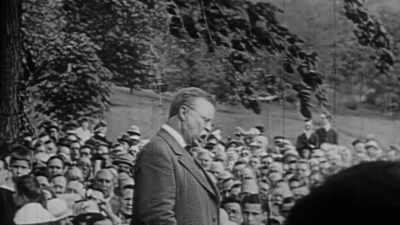So he's railing against Wilson - Theodore Roosevelt