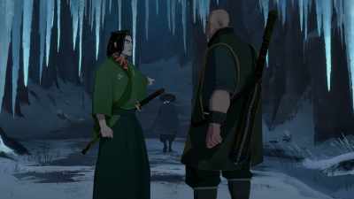So if he's walking in
to meet certain death, - BLUE EYE SAMURAI