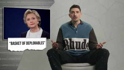 So when Hillary Clinton
called his supporters "deplorables" - Schulz Saves America