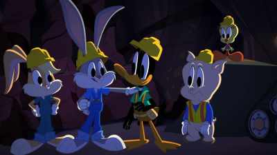 So, how do we fix all the rocks
clogging the exit? - Bugs Bunny Builders