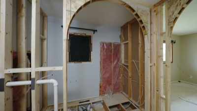 So I added a second one
going into Matt and Sara's
giant shower, - Down Home Fab