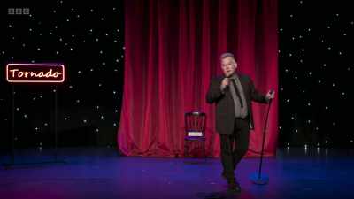 So I was blind, I was bald,
I was fat, I was grey, - Stewart Lee: Tornado