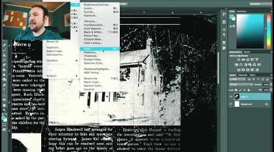 So I brought it into Photoshop - The Blackwell Ghost