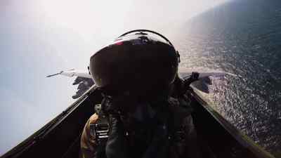 So I centered it up to my HUD, gun camera is running, - The Program