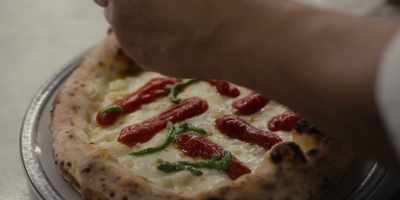 So I created this reduction
of basil and local oil. - Chef's Table: Pizza