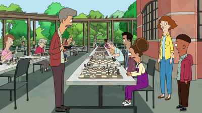 So I did that chess thing
that you see there. So, yeah. - Central Park