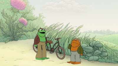 So I got back on the bicycleto see what was going on. - Frog and Toad