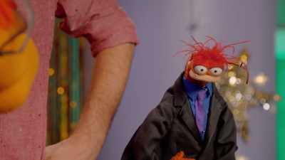 -So, I guess it's the end.
-(MUSIC PLAYING) - Muppets Now
