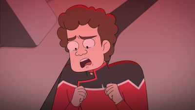 So I hid down here
and told you guys - Star Trek: Lower Decks