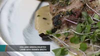 So I made a collard green
crusted lamb, - Chopped Next Gen