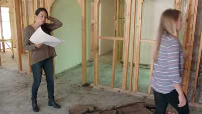 So I was thinking cutting it
a brick in on both sides. - Fixer Upper: Behind the Design
